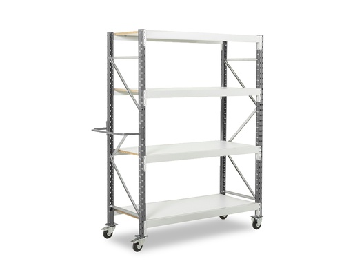 CHARIOT - EPSIVOL 4 niveaux lisses feuillures 65x36mm echelles gris anthracite RAL 7024 lisses gris RAL 7035
