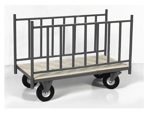 [AJ330120600000303-RF] CHARIOT - 2 ridelles latérales sans dossier gris anthracite RAL 7024