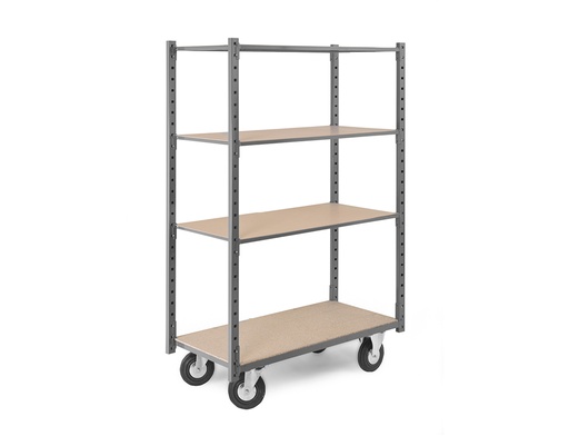 [ABZ0125604DCAA003-RF] CHARIOT - 4 niveaux avec goupilles gris anthracite RAL 7024