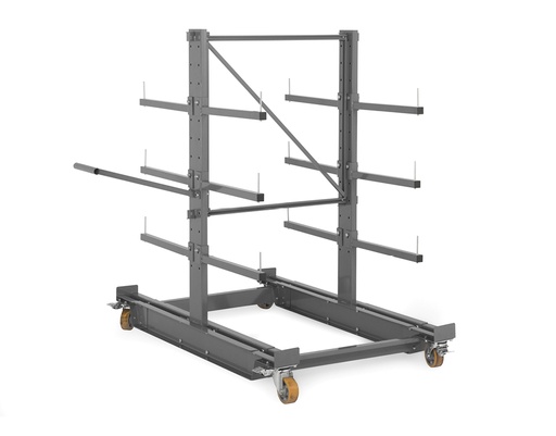 [AFZ1710603NCDF003-RF] CHARIOT - CANTILVER léger double face gris anthracite RAL 7024